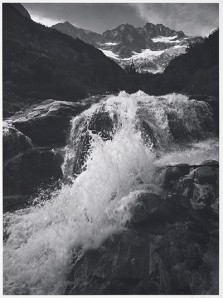 Ansel Adams: Waterfall, Northern Cascades, Washington